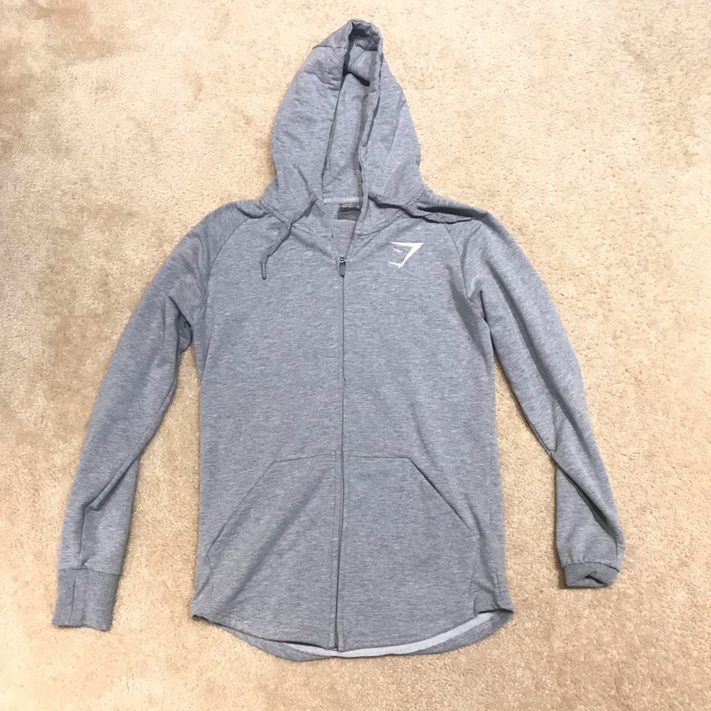 Gymshark grey arc zip up